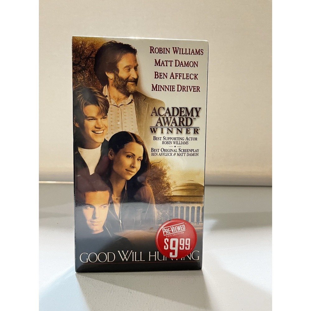 Vintage New Unopened Good Will Hunting VHS Tape SEALED -‎ Fast Shipping!!!